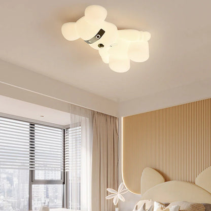 Creatieve Cartoon Dierenbeer LED Flush Mount Plafondlamp