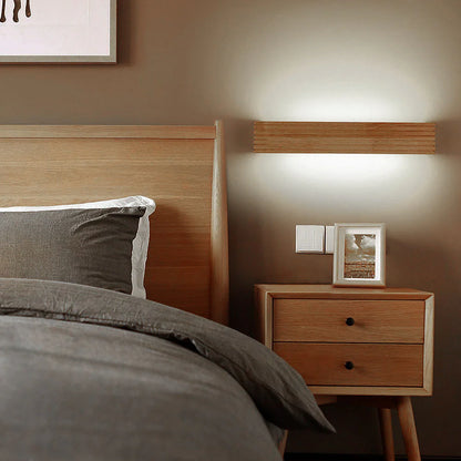 Minimalistische Houten Rustieke LED Wandlamp