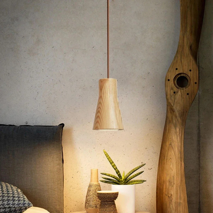 Borealis Glow Scandinavische Houten Hanglamp