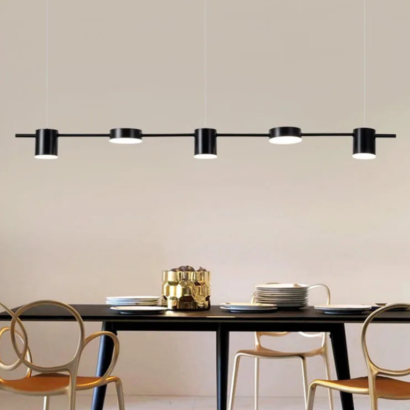 Aurora Lineaire Hanglamp met Minimalistische Koppen