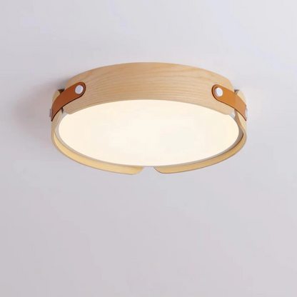 Moderne Wabi-Sabi Houten Plafondlamp