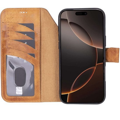 Telefoonhoesje Wallet Leer Pasjeshouder Kickstan