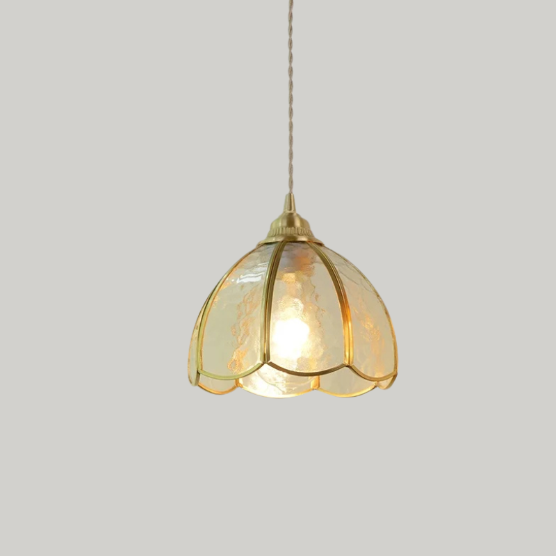 Tiffany Walnoot Touch LED Glas Hanglamp