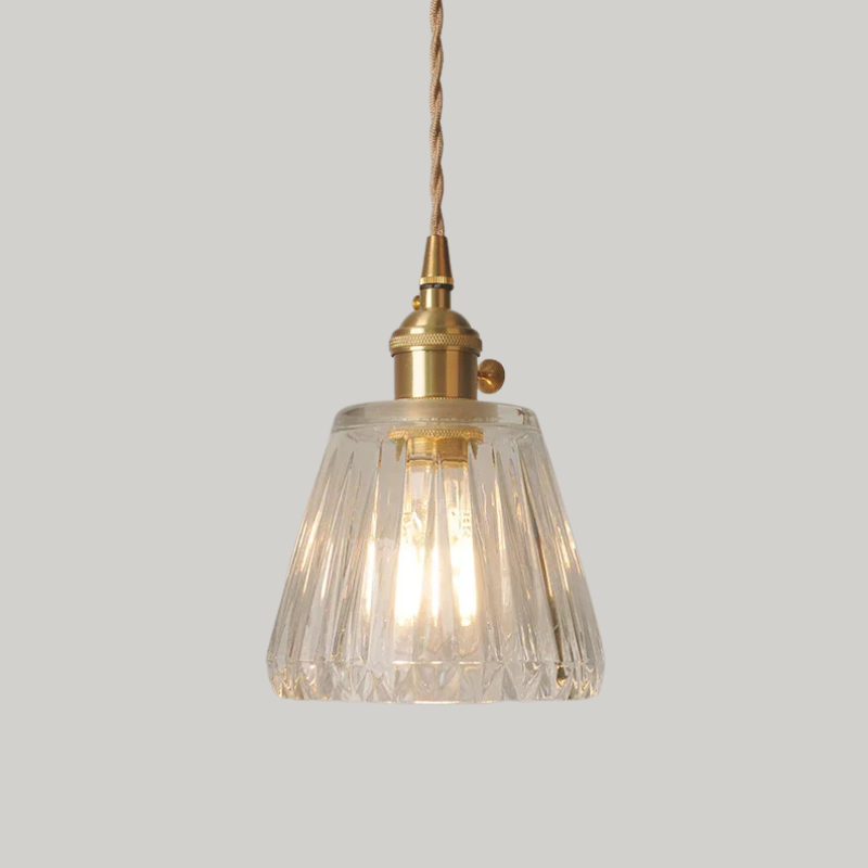 Luxe Tiffany Hanglamp met Walnoothout