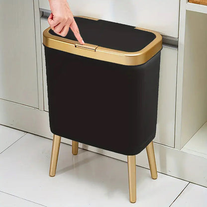 15L geurafsluitende prullenbak op poten | Modern design voor thuis