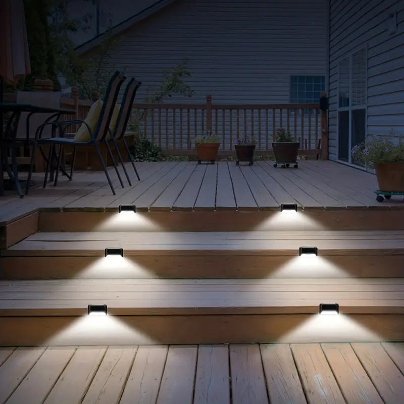 Solar DeckLicht – 16-delige LED Set voor Tuin & Trapverlichting