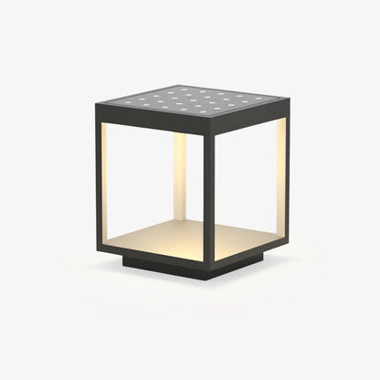 Moderne Vierkante Frame Zonne-Energie Buitenlamp
