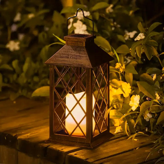 Solar Hanglamp met Ingebouwde LED Kaars – Creatieve Buitenverlichting