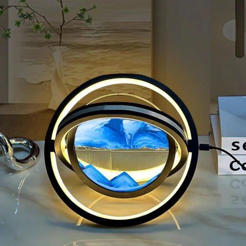 360° LED Tafellamp met Zandkunst