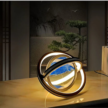 360° LED Tafellamp met Zandkunst