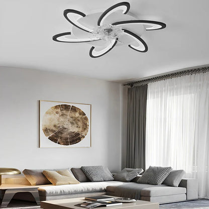 Minimalistische Plafondventilator met LED-verlichting