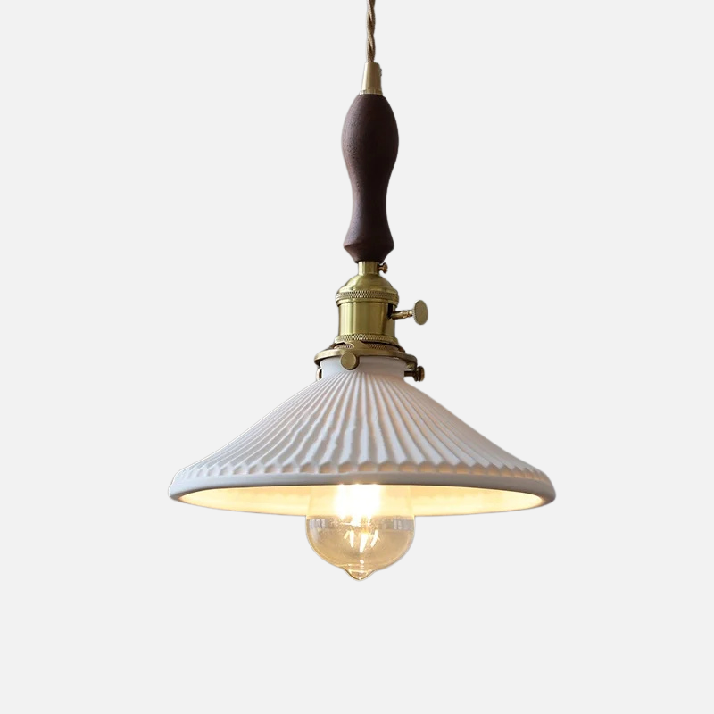 Scandinavian Elegance Witte Keramische Hanglamp
