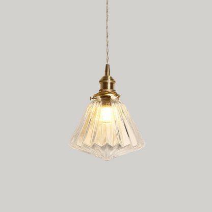 Luxe Tiffany Hanglamp met Walnoothout