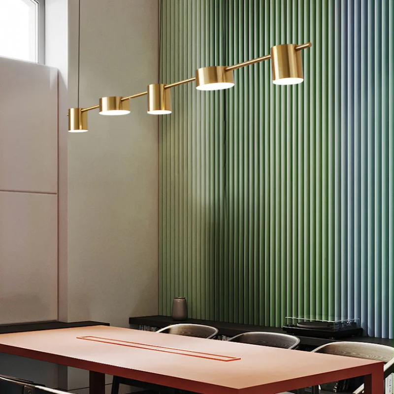 Aurora Lineaire Hanglamp met Minimalistische Koppen