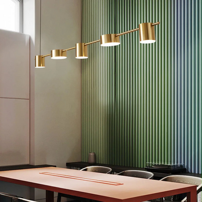 Aurora Lineaire Hanglamp met Minimalistische Koppen