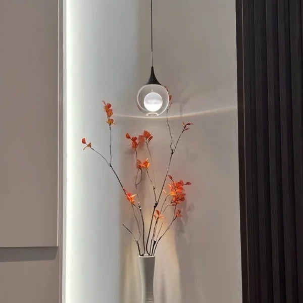 Heldere Glazen Bol Hanglamp met Tijdloze Uitstraling