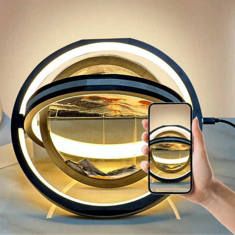 360° LED Tafellamp met Zandkunst