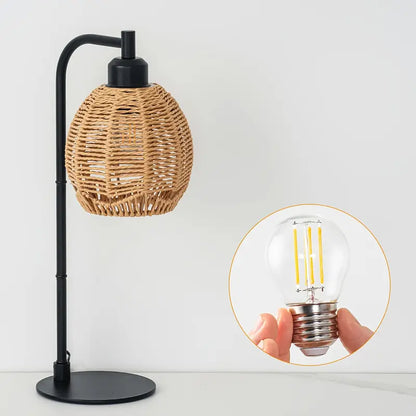 Moderne Handgeweven LED Tafellamp met USB-voeding