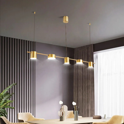 Aurora Lineaire Hanglamp met Minimalistische Koppen