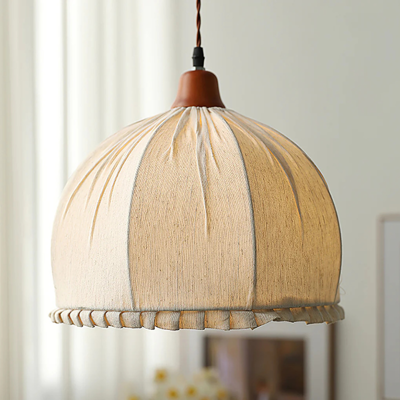 Vintage Boho Koepelvorm Hanglamp in Japanse Stijl