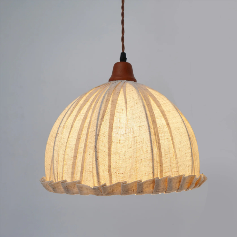 Vintage Boho Koepelvorm Hanglamp in Japanse Stijl