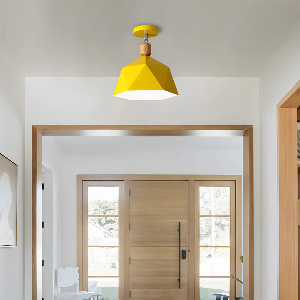 Elegante Eenvoudige Macaron Metalen Plafondlamp