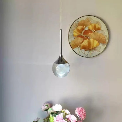 Heldere Glazen Bol Hanglamp met Tijdloze Uitstraling