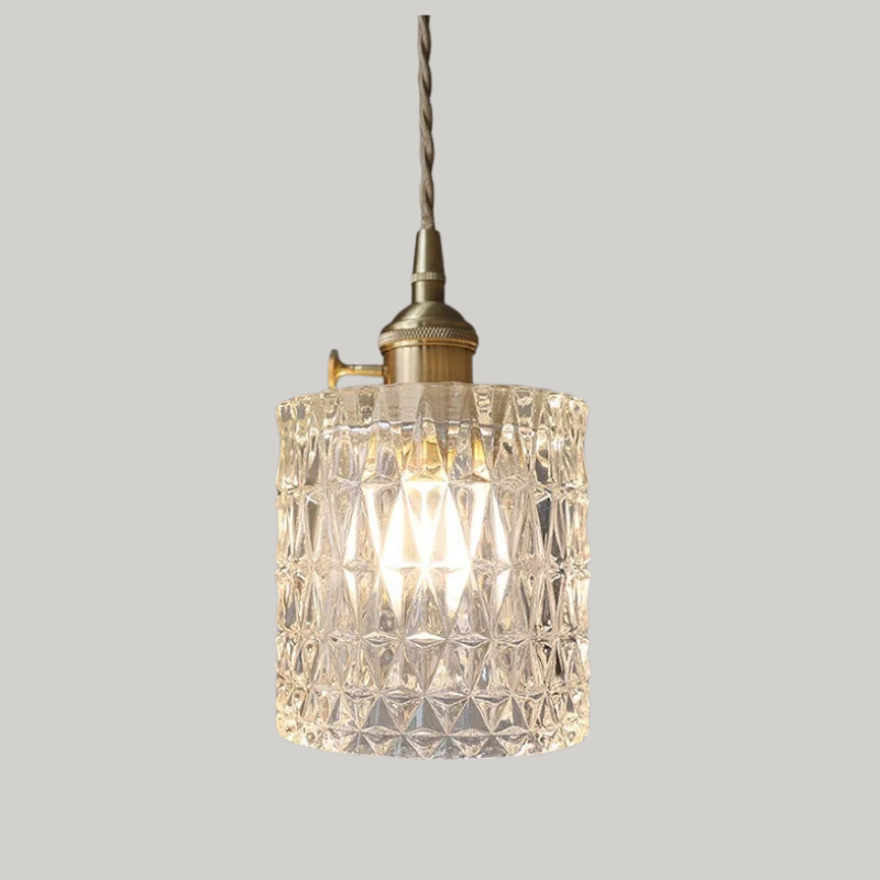 Luxe Tiffany Hanglamp met Walnoothout