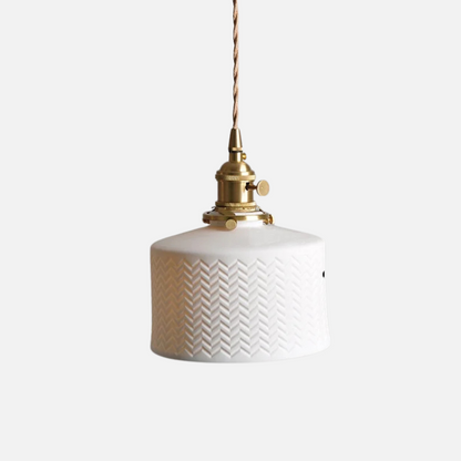 Scandinavian Elegance Witte Keramische Hanglamp