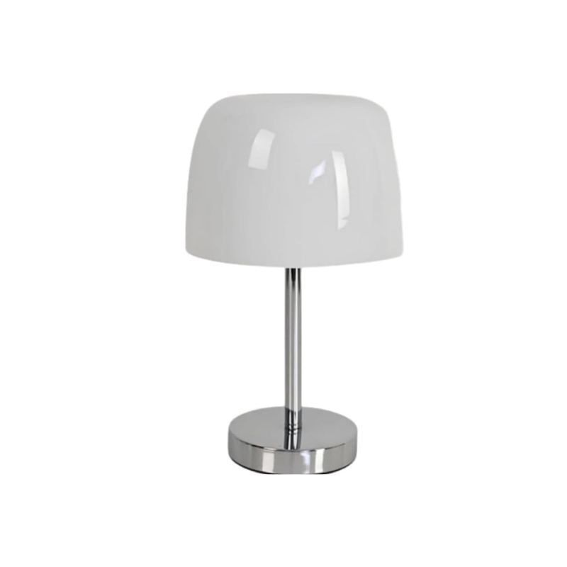 Glazen Paddenstoel Tafellamp met Warm LED Licht