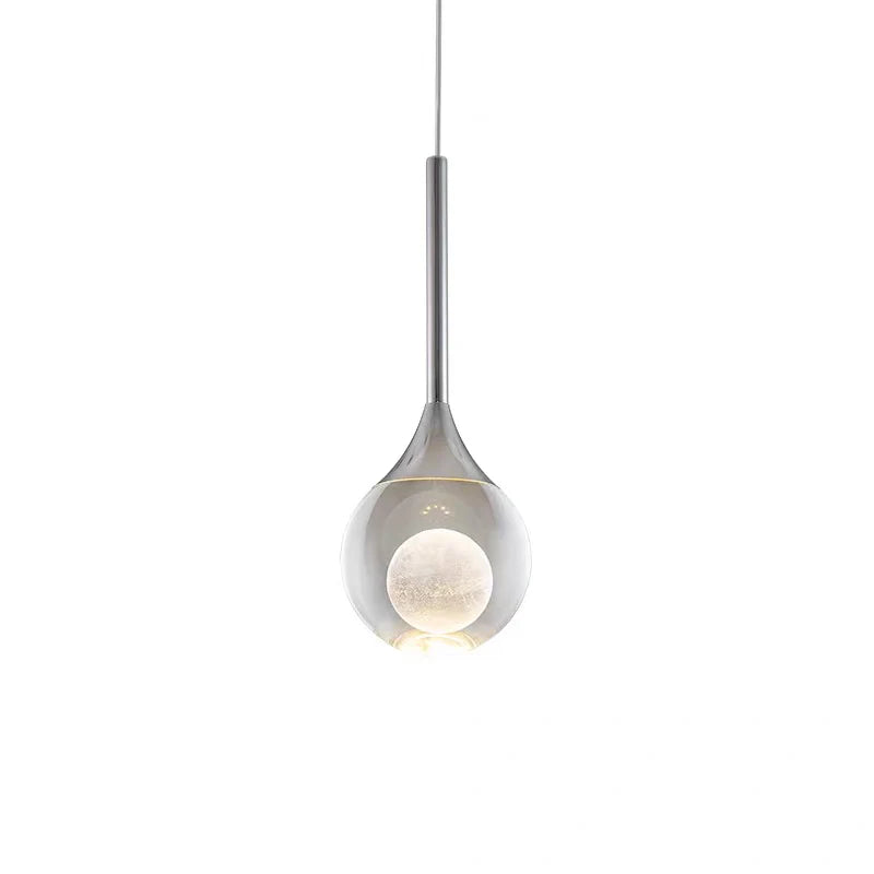 Heldere Glazen Bol Hanglamp met Tijdloze Uitstraling
