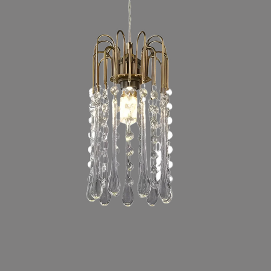 Teardrop Luxe Kristallen Waterval Messing Kroonluchter