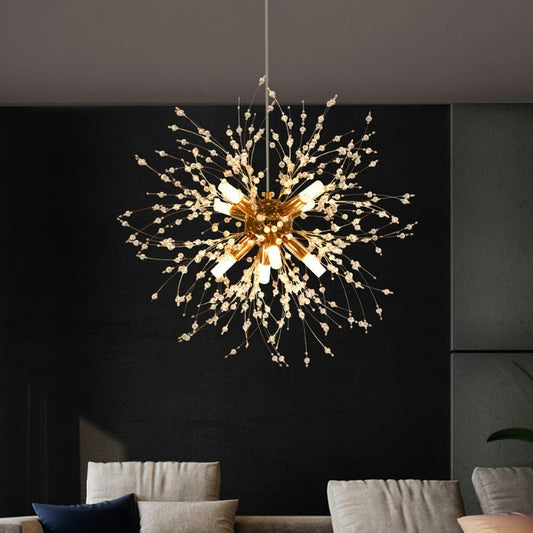 Kristallen Kroonluchter Dandelion Design Goud