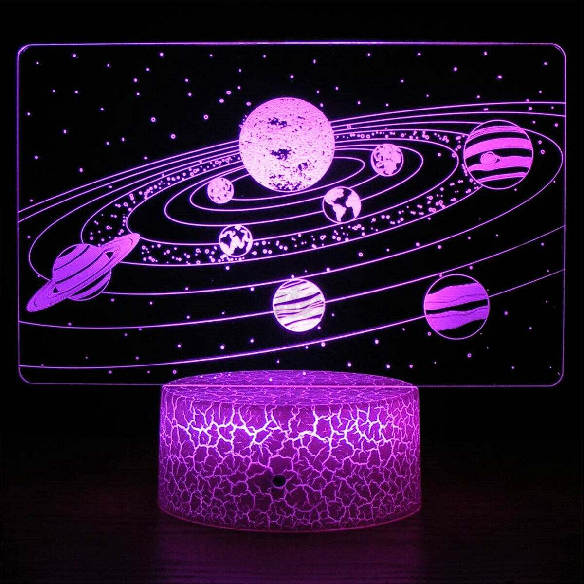 Solar System 7 Kleuren LED Nachtlamp