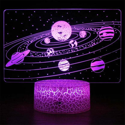 Solar System 7 Kleuren LED Nachtlamp