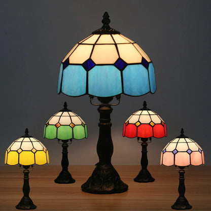 Mediterraanse Handgemaakt Glas Tiffany Tafellamp