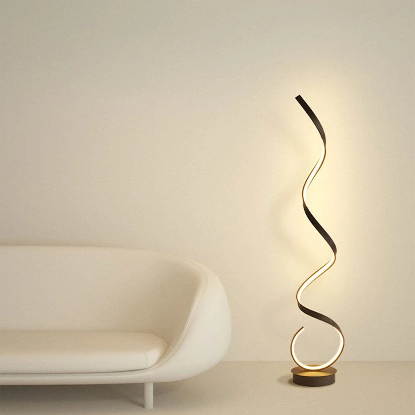 Moderne Creatieve Gedraaide Lijn LED Vloerlamp