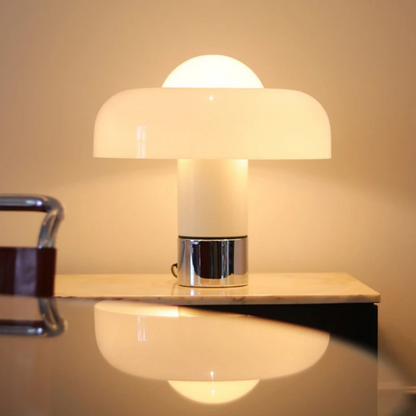 Luxe Italiaans Design Tafellamp met Koperen Accenten