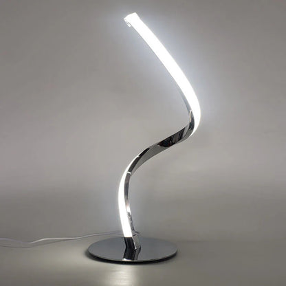 Minimalistische Gebogen LED Tafellamp met Touch Dimbaarheid