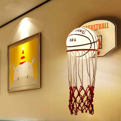 Creatieve 1-Lichts Cartoon Basketbal Wandlamp