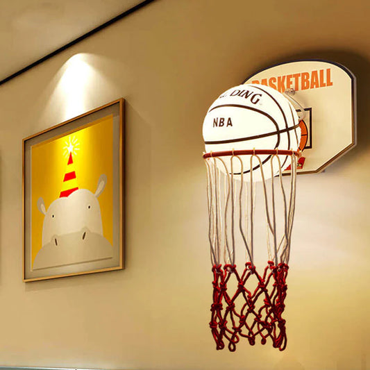 Creatieve 1-Lichts Cartoon Basketbal Wandlamp
