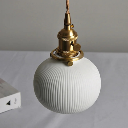 Scandinavian Elegance Witte Keramische Hanglamp