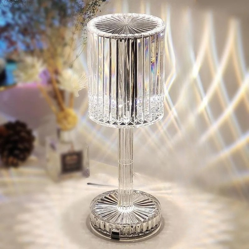 Kristallen luxe Diamond Touch Tafellamp