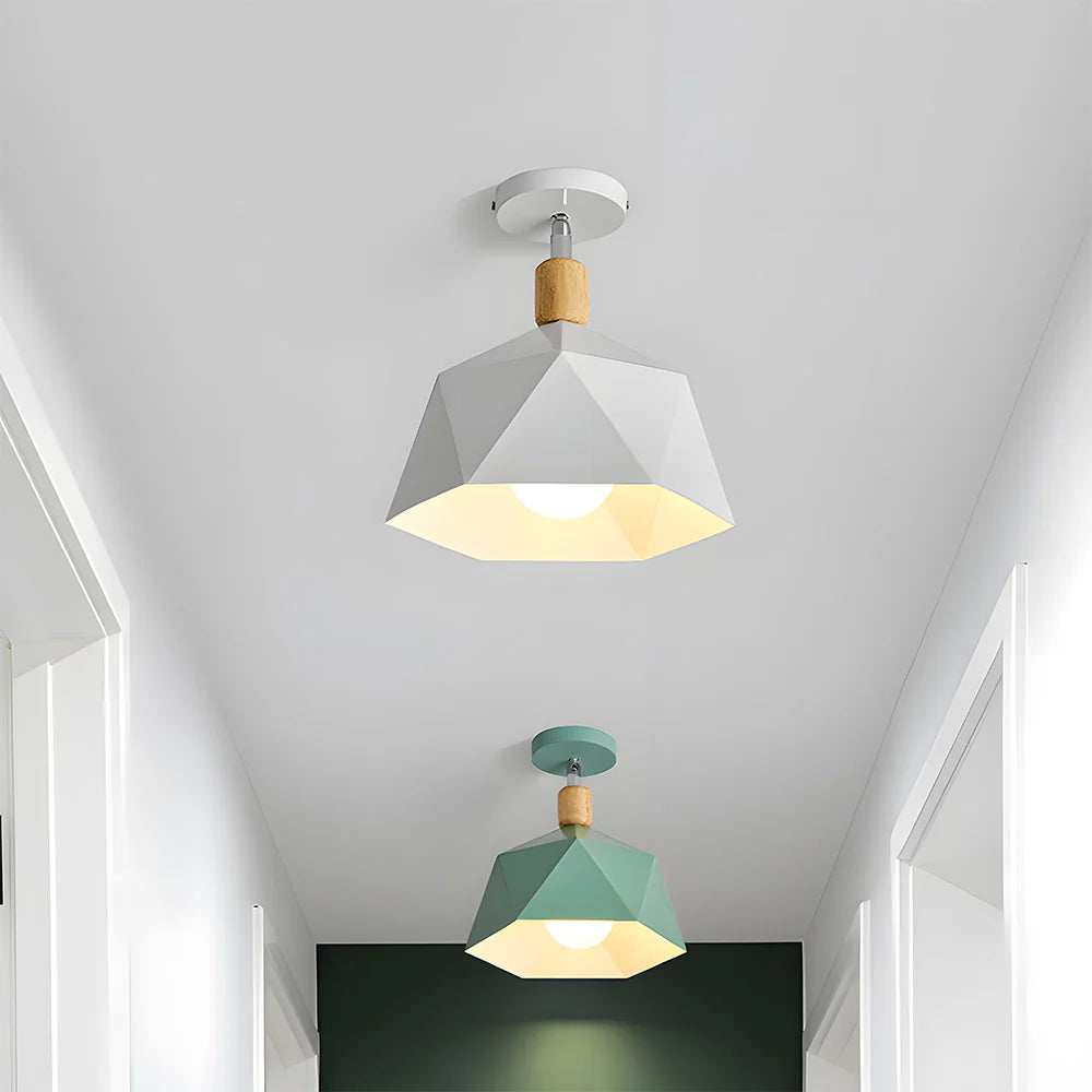 Elegante Eenvoudige Macaron Metalen Plafondlamp