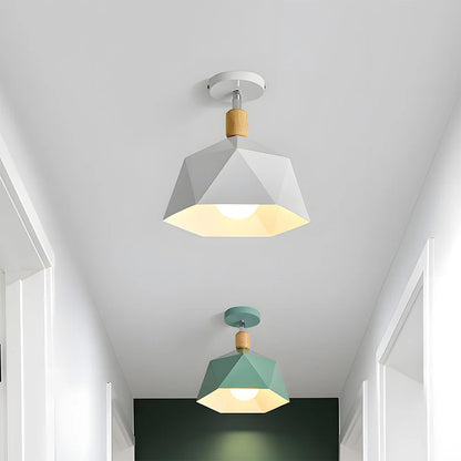 Elegante Eenvoudige Macaron Metalen Plafondlamp