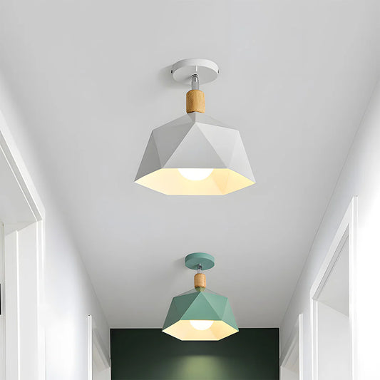 Elegante Eenvoudige Macaron Metalen Plafondlamp