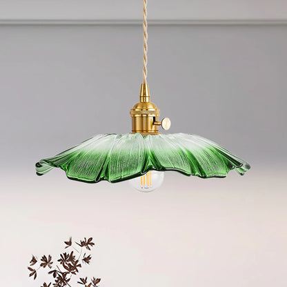 Retro Bloemvorm Glazen Hanglamp