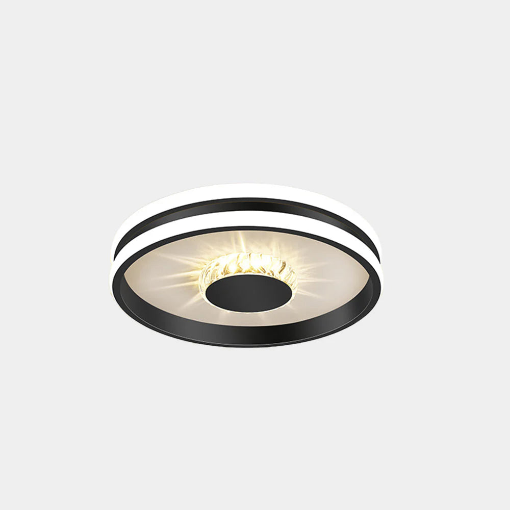 Gouden Kristallen LED Plafondlamp voor Hal – Elegante Sfeer in Slaapkamer en Gang