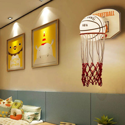Creatieve 1-Lichts Cartoon Basketbal Wandlamp