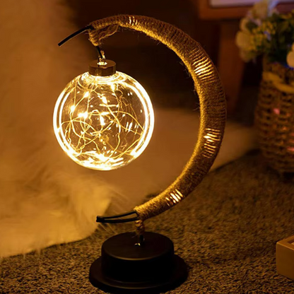 Magische Halve Maan Nachtlamp met Warme Gloed
